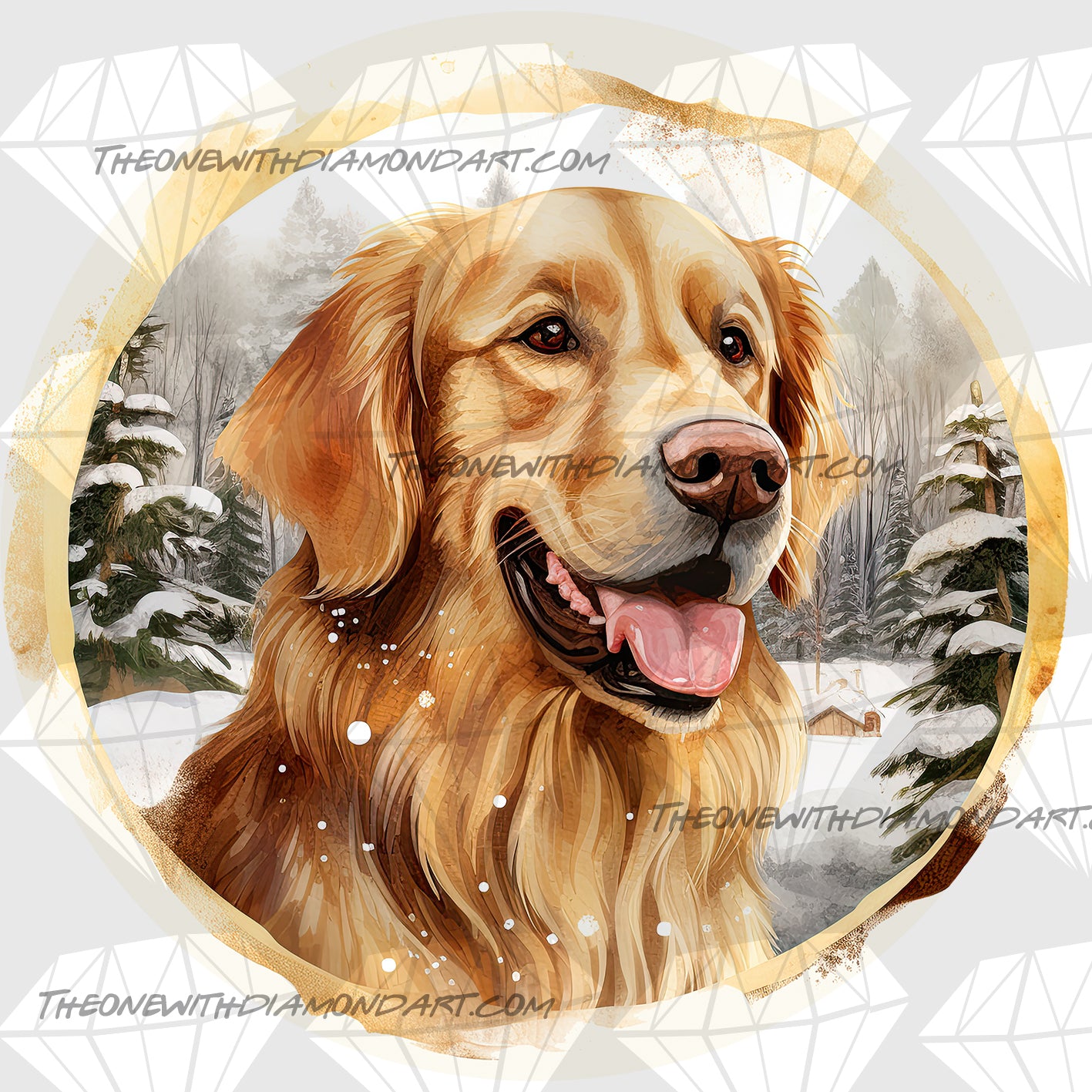 Christmas Golden Retriever