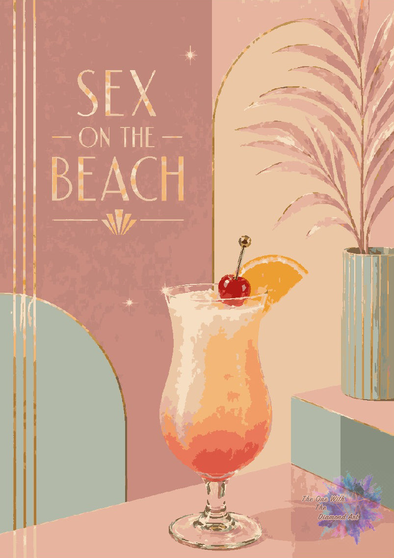 *Paint By Numbers* Cocktail Hour - Sex On The Beach ©The One With The Diamond Art