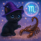 Scorpio Kitten ©The One With The Diamond Art