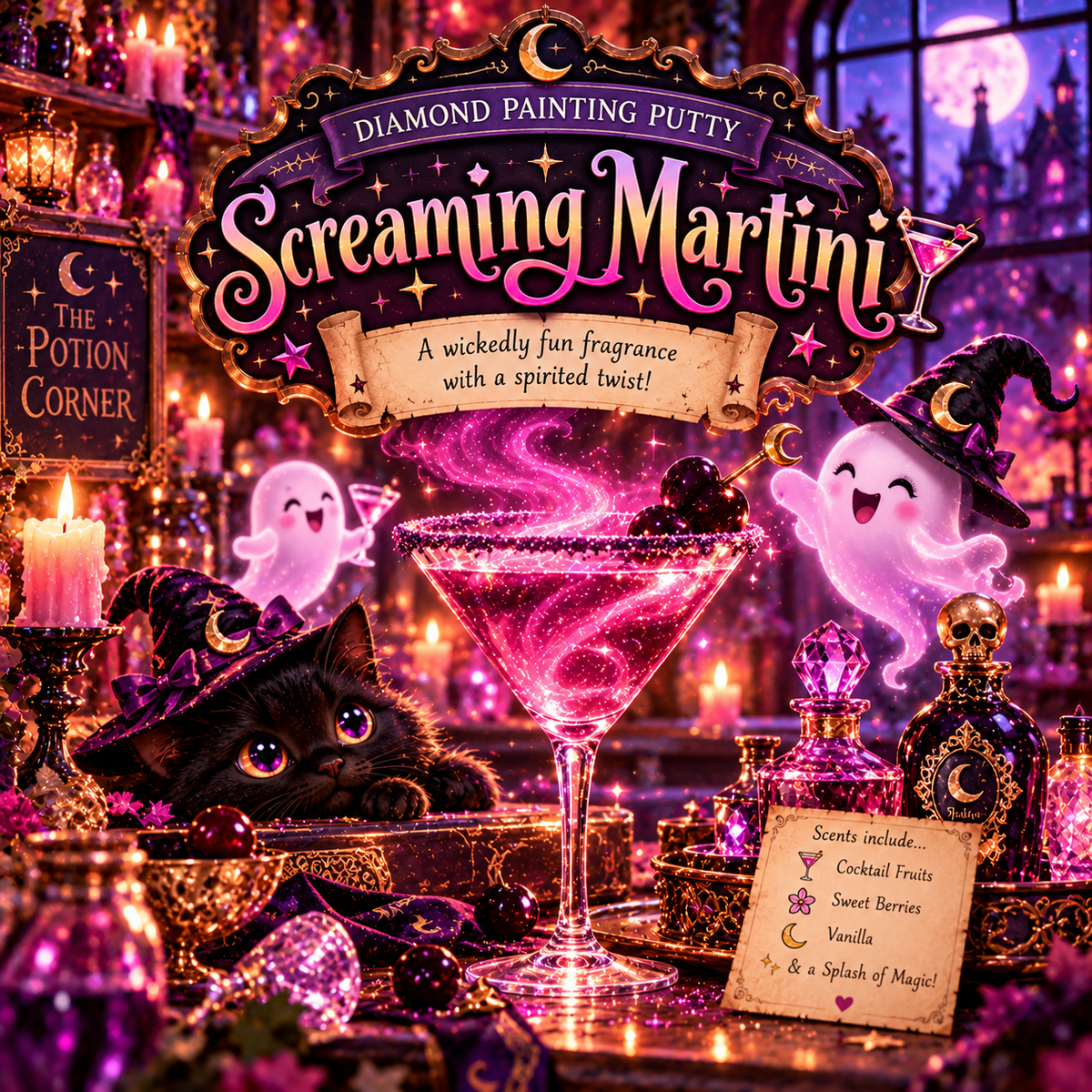 Screaming Martini Diamond Painting Putty