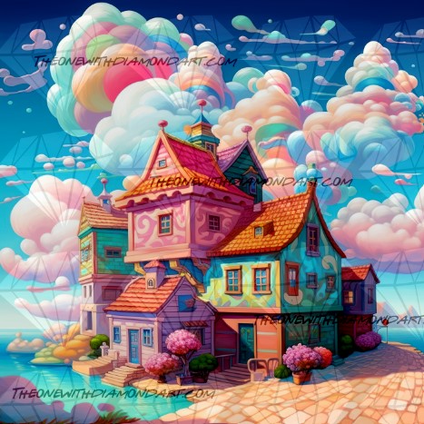 80x80cm Magic Lagoon ©Cocomashmallow Art (Square + ABs)