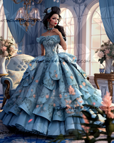 Lady In Blue ©Cocomarshmallow Art