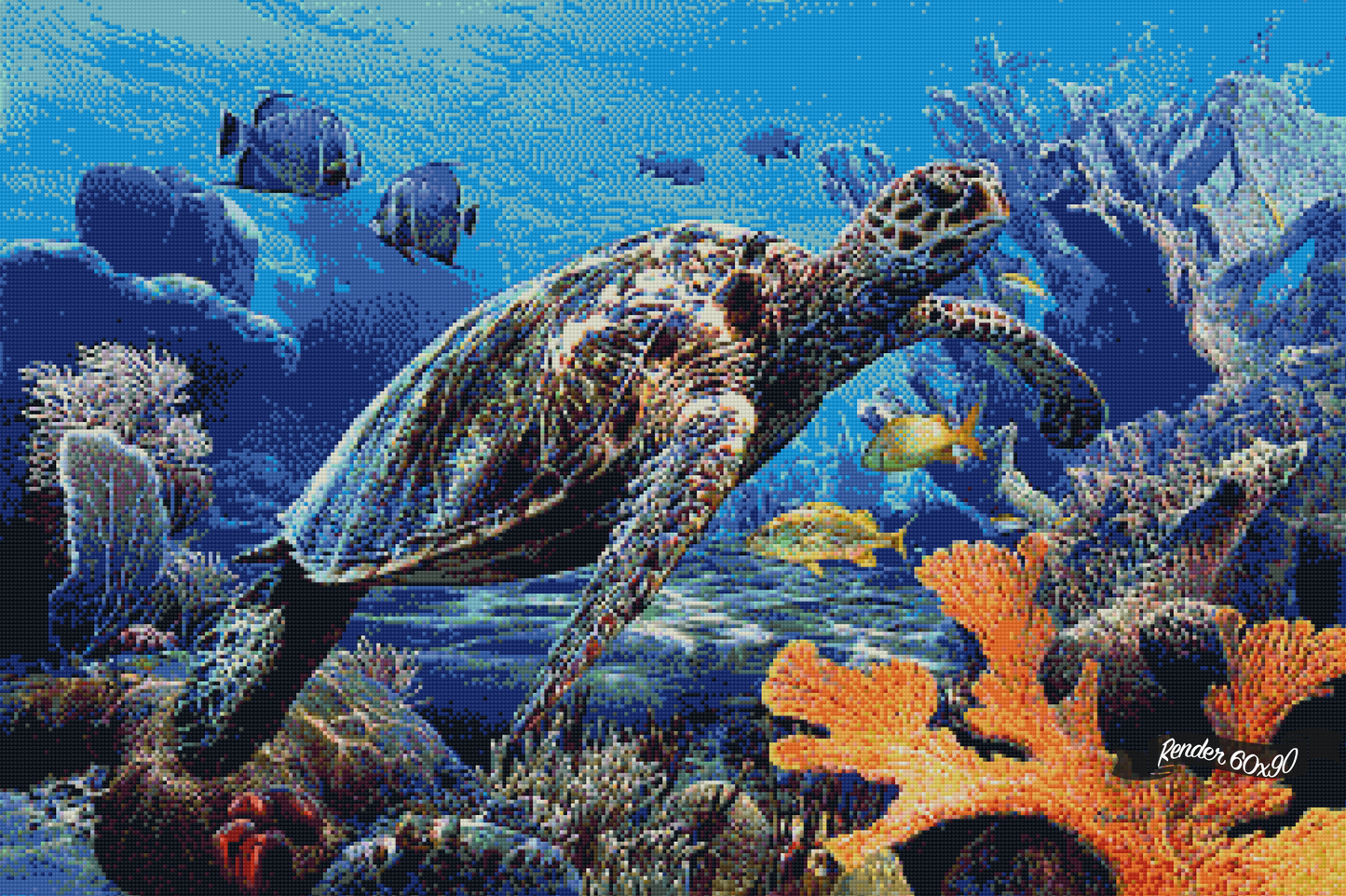 Hawksbill Sea Turtle ©Russell Cobane. Licensed by MGL, www.mglart.com