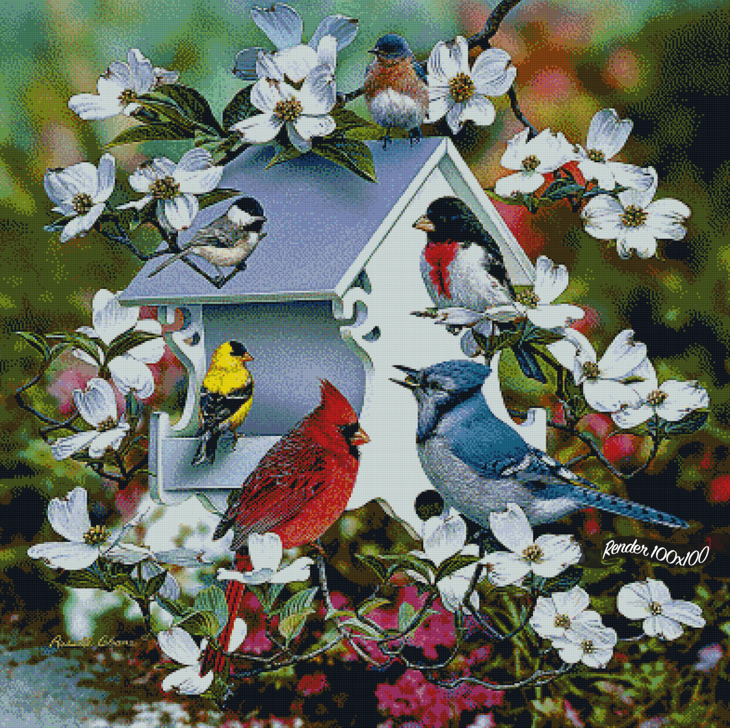 Backyard Birds ©Russell Cobane. Licensed by MGL, www.mglart.com