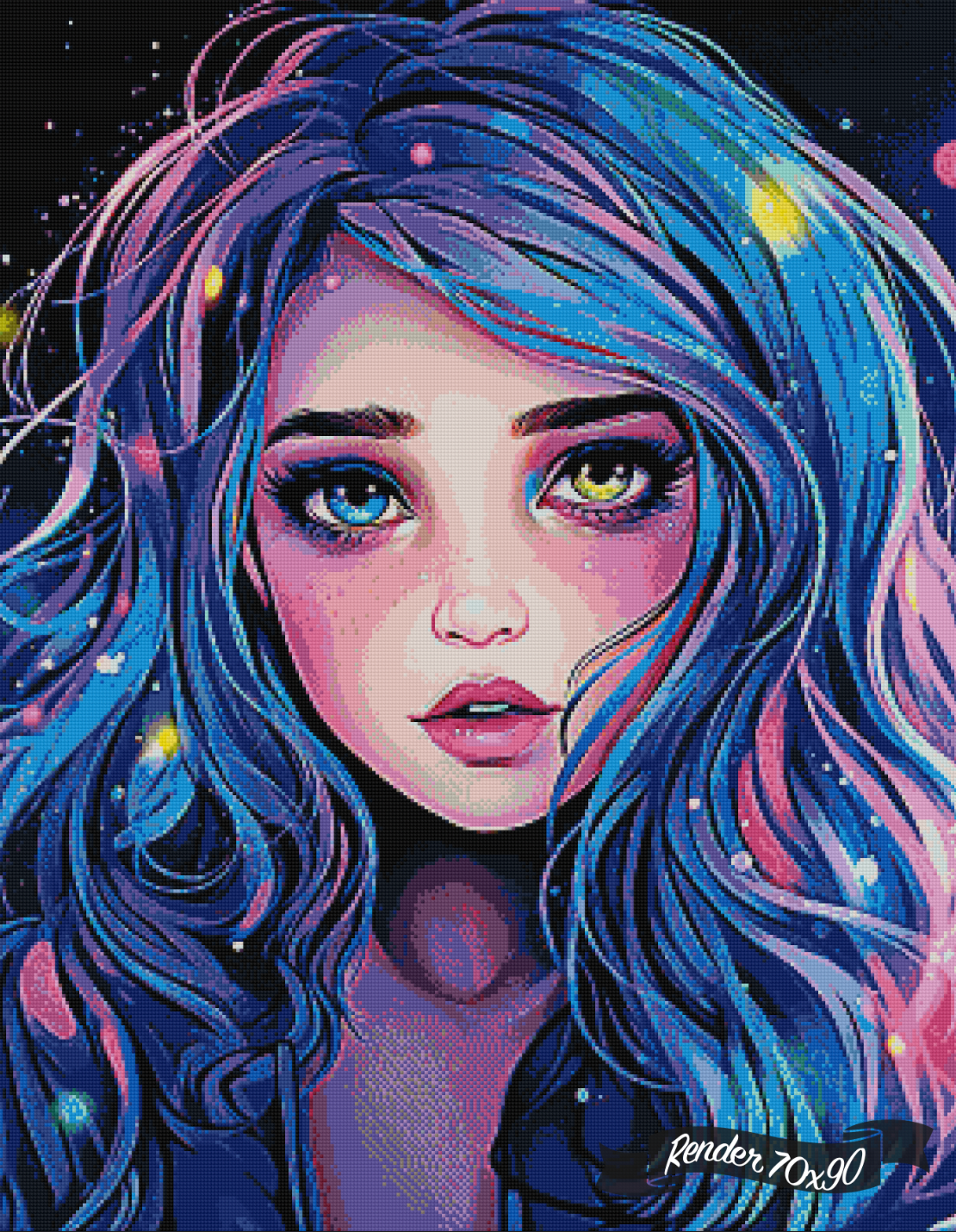 Dreamy Dual Gaze ©Cocomarshmallow Art