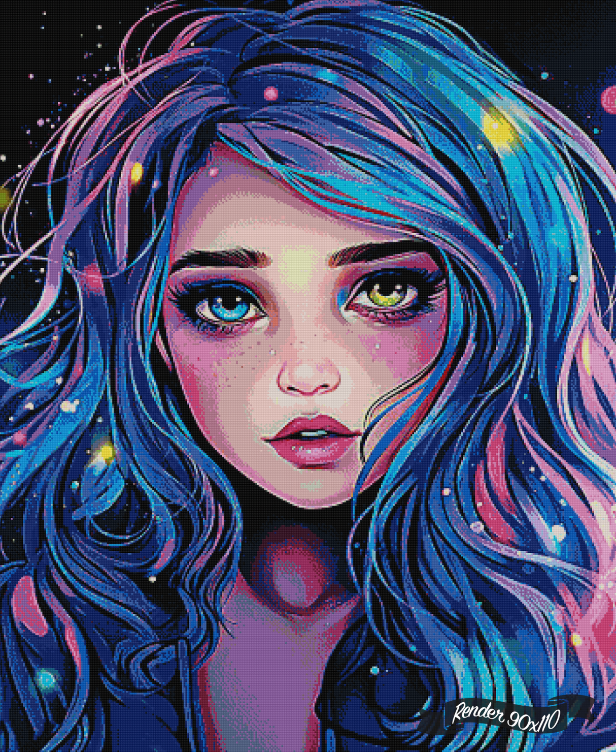 Dreamy Dual Gaze ©Cocomarshmallow Art