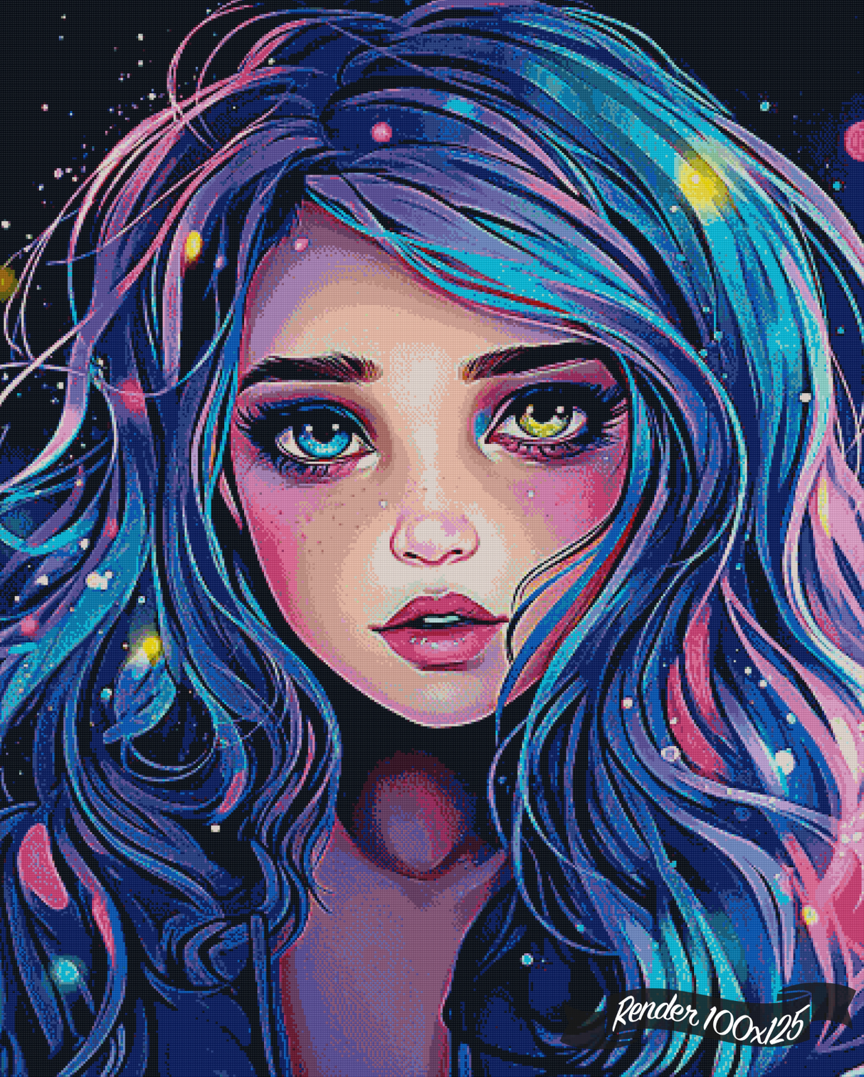 Dreamy Dual Gaze ©Cocomarshmallow Art