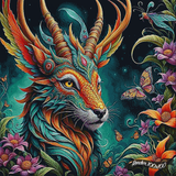 Deer Dragon Hybrid ©Morrigan Austin