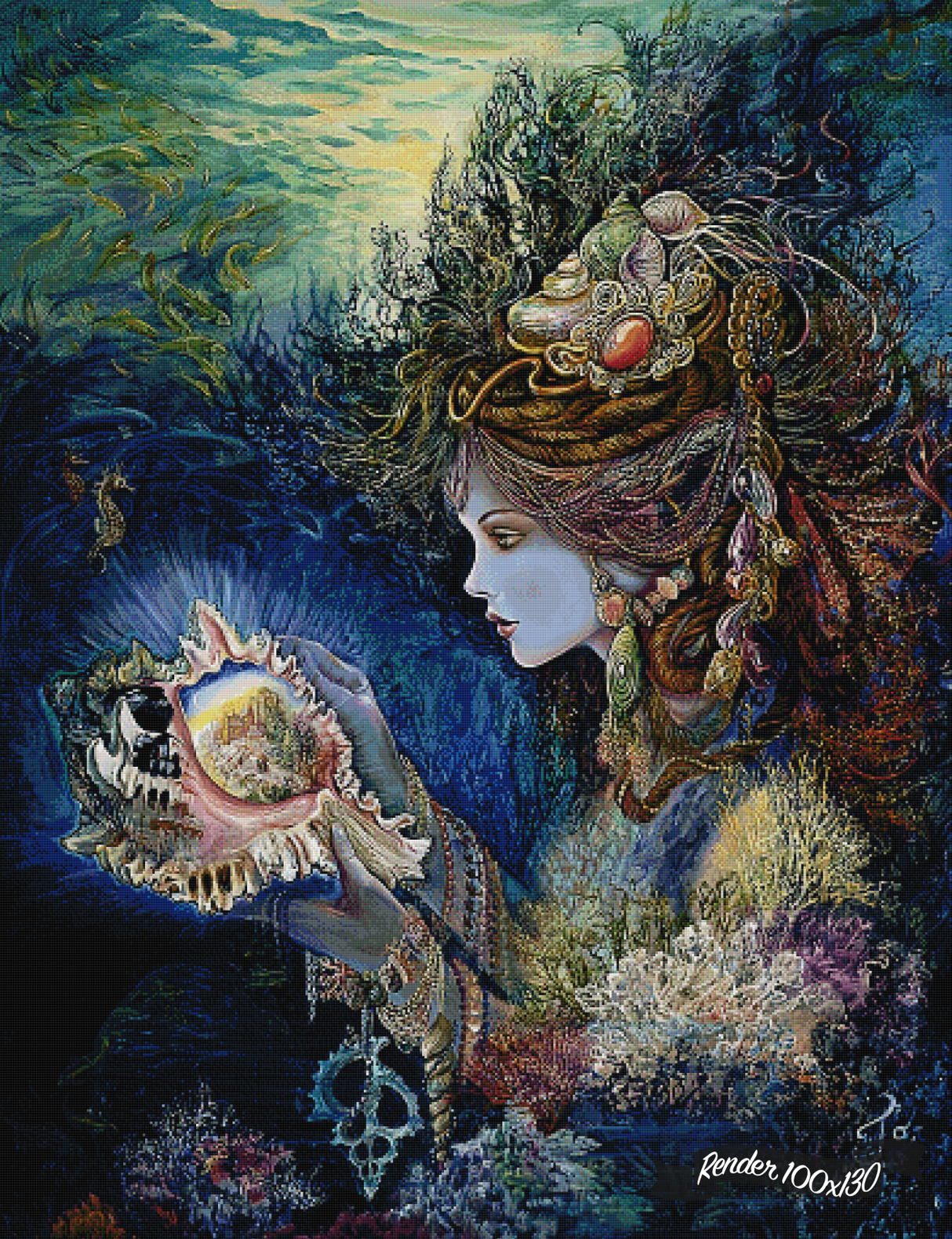 Daughter Of The Deep ©Josephine Wall