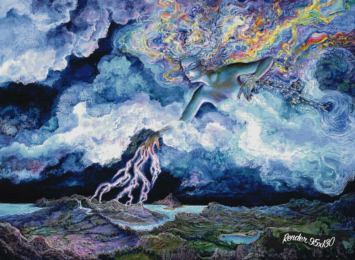 Spirit Of The Storm ©Josephine Wall – The One With The Diamond Art