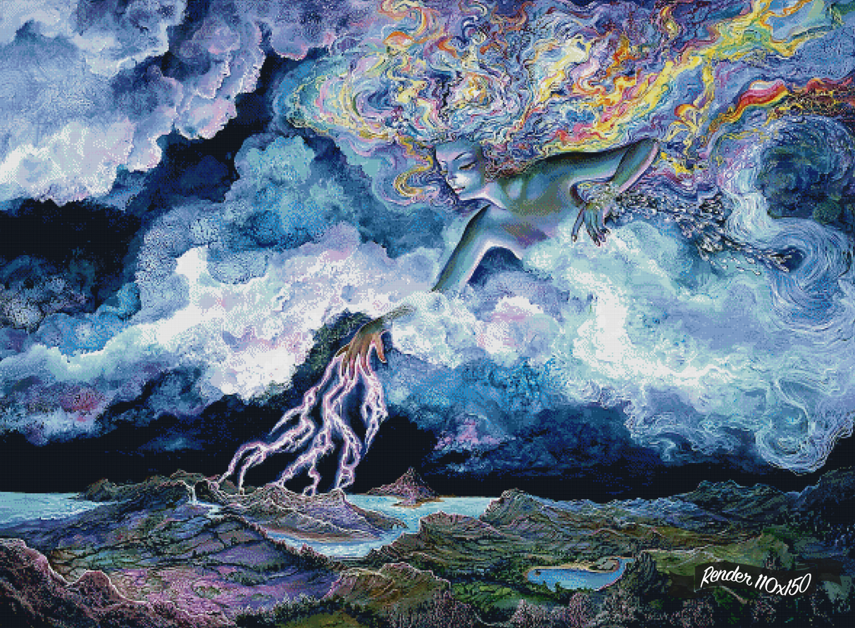 Spirit Of The Storm ©Josephine Wall – The One With The Diamond Art