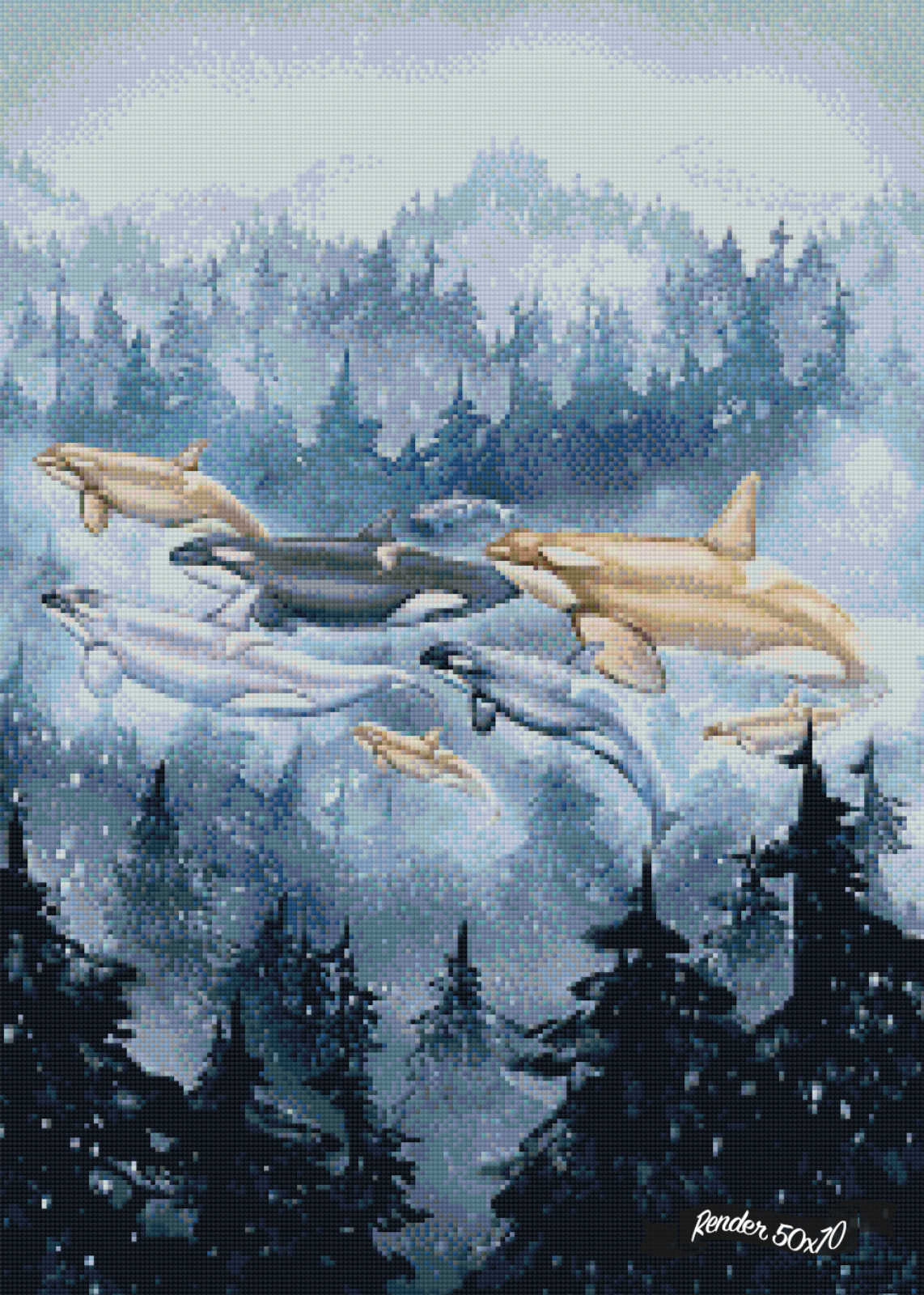 Transcendent Orca - Surfacing ©Chellosia