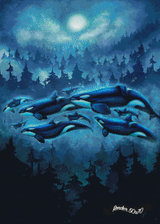 Transcendent Orca - Moon Sea ©Chellosia
