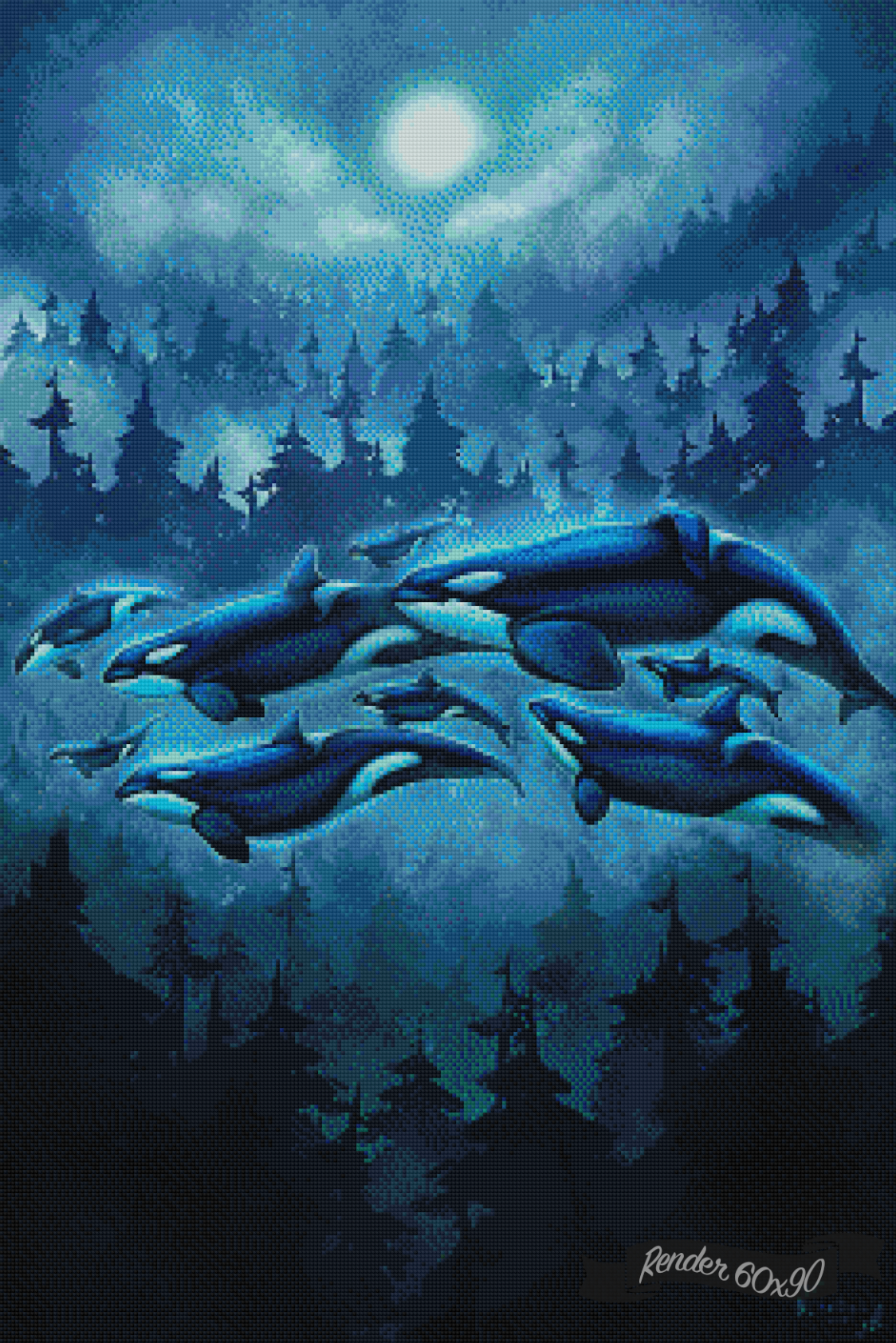 Transcendent Orca - Moon Sea ©Chellosia