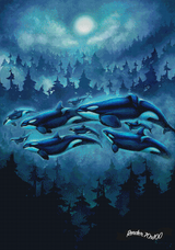 Transcendent Orca - Moon Sea ©Chellosia