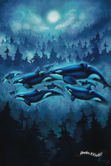 Transcendent Orca - Moon Sea ©Chellosia