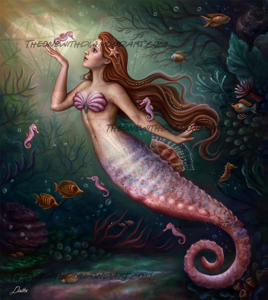Seahorse Mermaid ©Dim-Draws