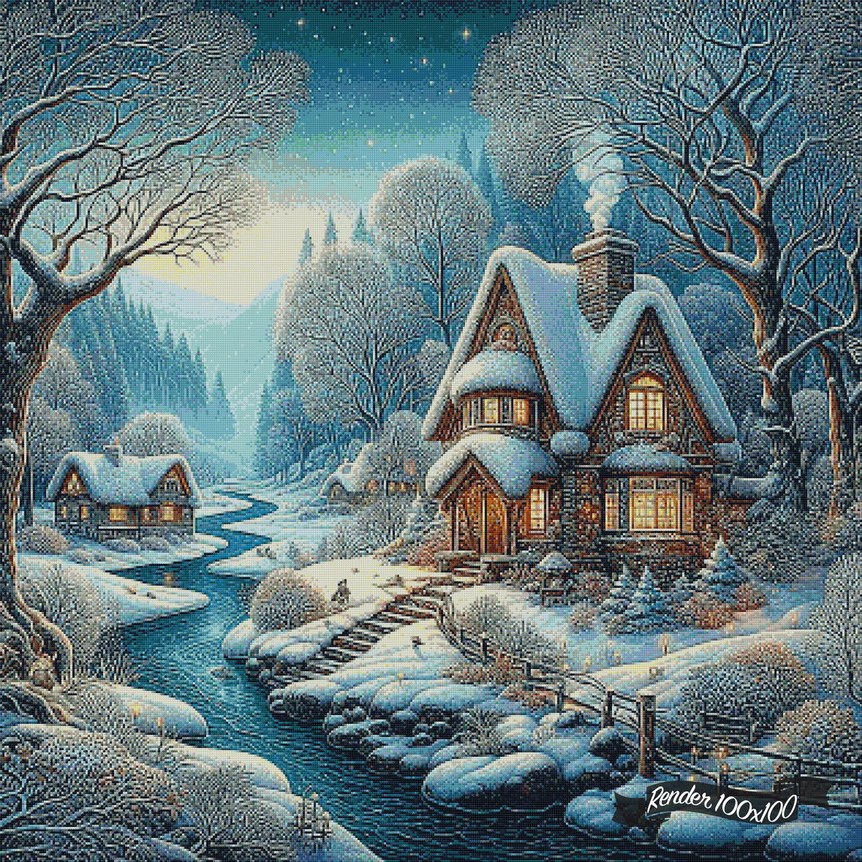 Snowfall in the Hidden Valley ©Morgana Fantasy AI