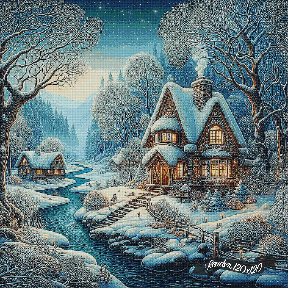 Snowfall in the Hidden Valley ©Morgana Fantasy AI