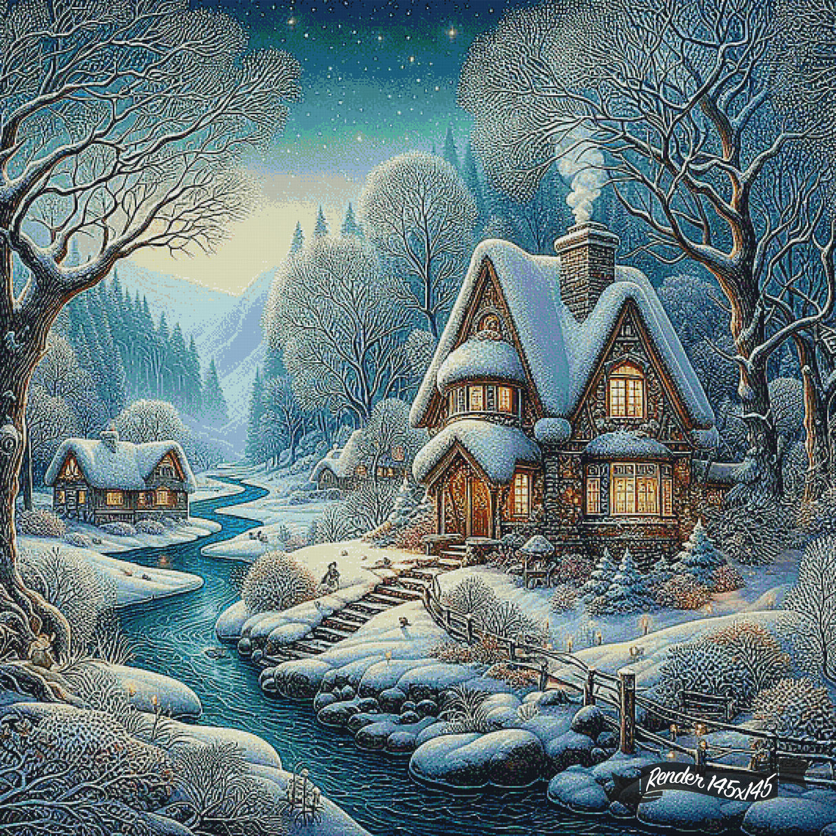 Snowfall in the Hidden Valley ©Morgana Fantasy AI