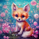 Spring Flower Fox ©Cocomarshmallow Art