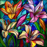 *Crystal* Stained Glass Lilies ©Artifey
