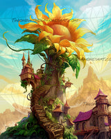Sunflower Skyscape ©Cocomarshmallow Art