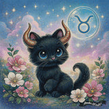 Taurus Kitten ©The One With The Diamond Art