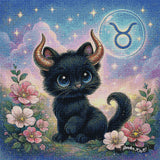 Taurus Kitten ©The One With The Diamond Art