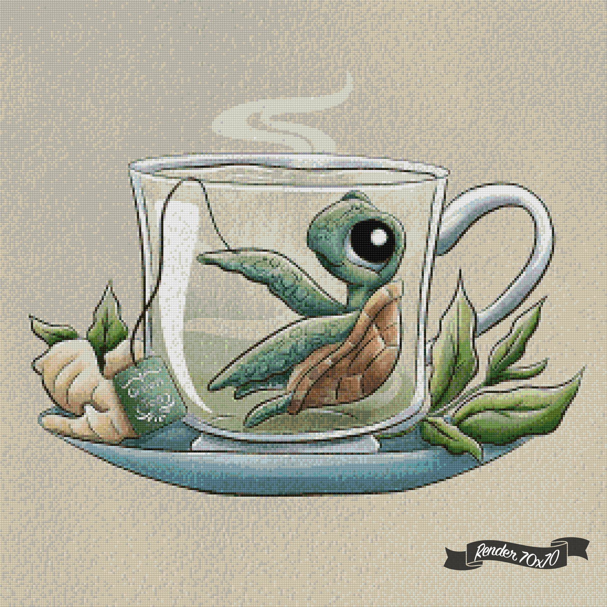 Tea Collective - Sea Turtle ©Parente Illustration
