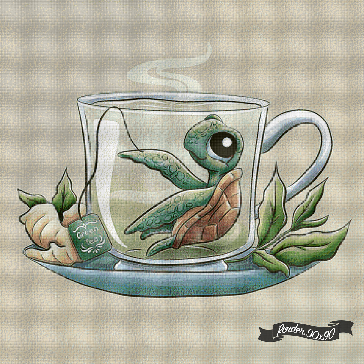 Tea Collective - Sea Turtle ©Parente Illustration