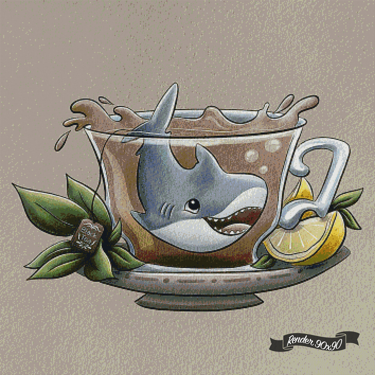 Tea Collective - Shark ©Parente Illustration