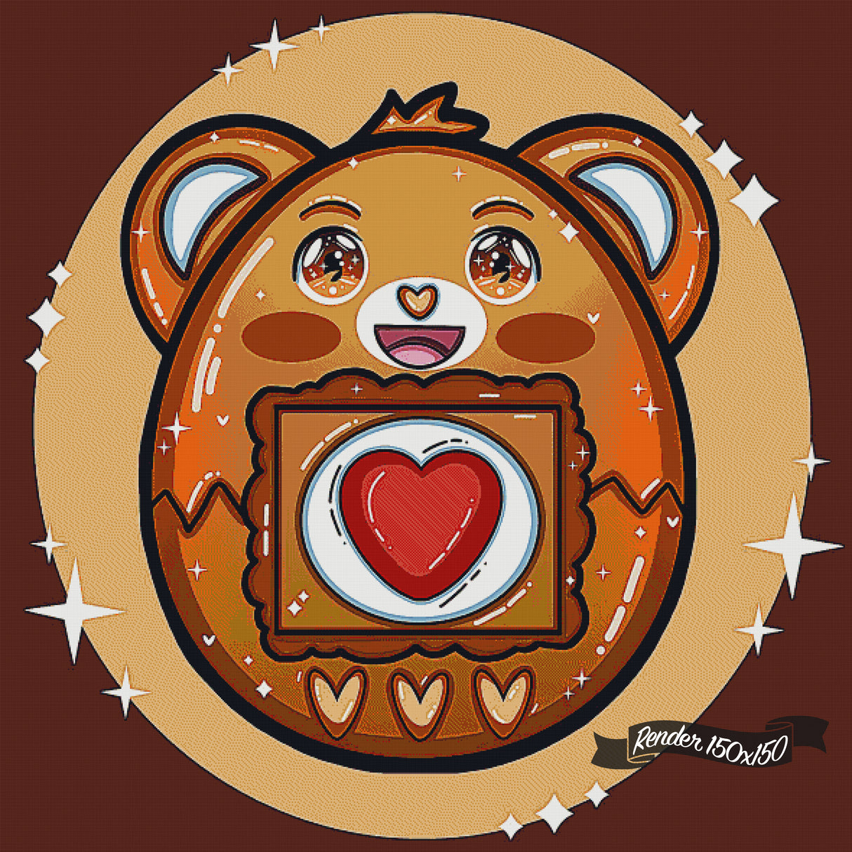 Tenderheart Bear ©Aaliyah @Craftie Nymphs