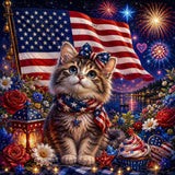 The All-American Kitty ©The One With The Diamond Art