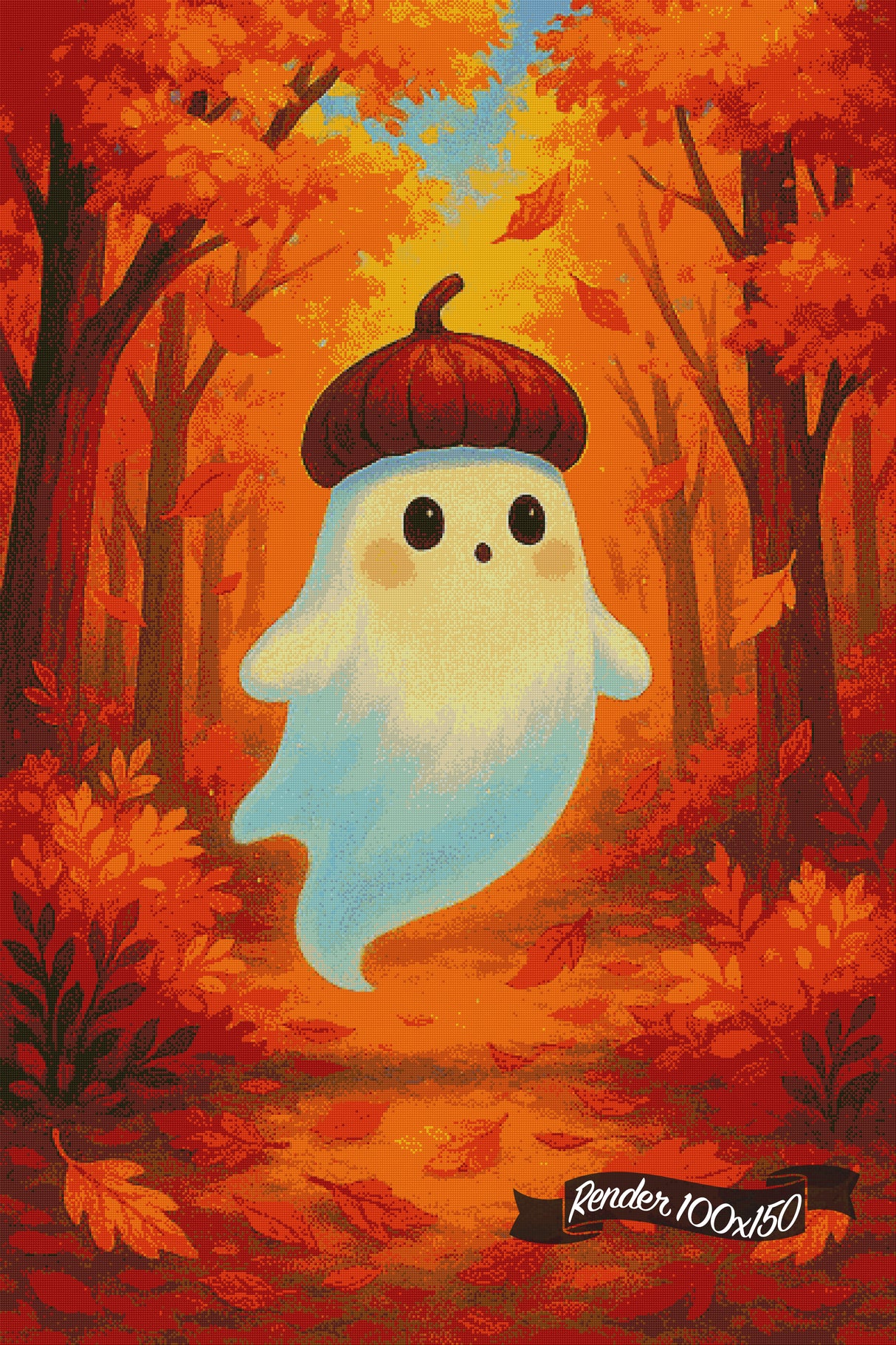 The Autumn Spirit's Stroll ©The One With The Diamond Art