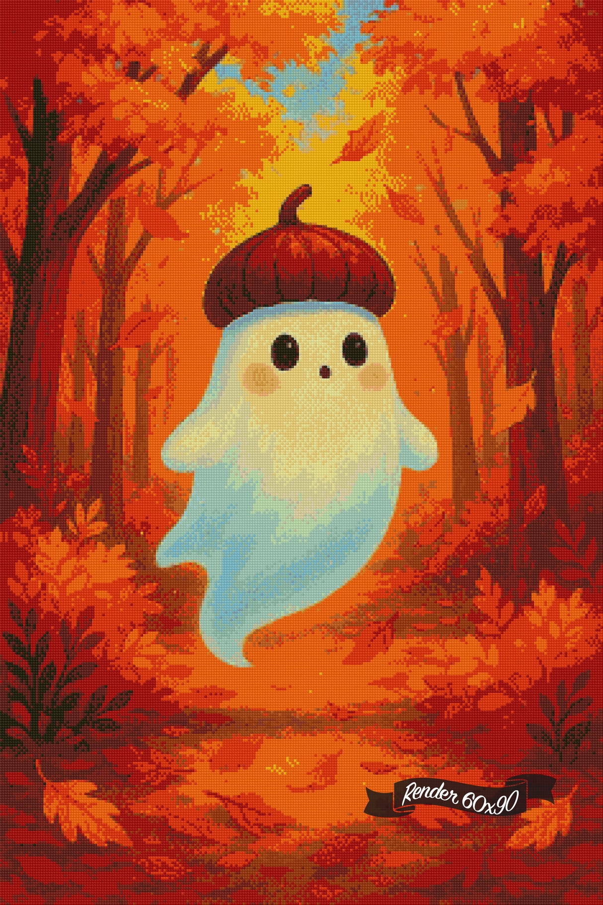 The Autumn Spirit's Stroll ©The One With The Diamond Art