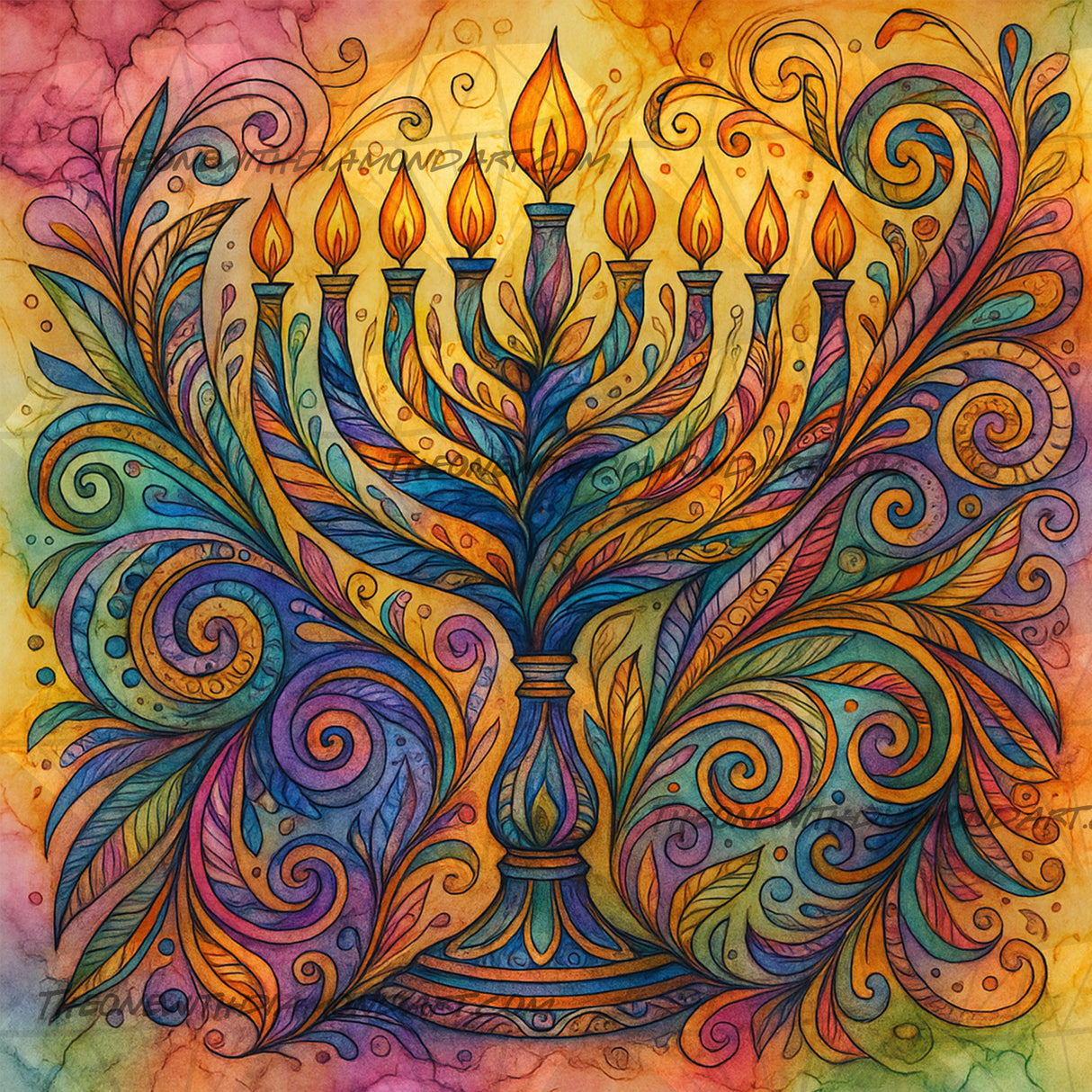 The Dancing Flames ©The One With The Diamond Art