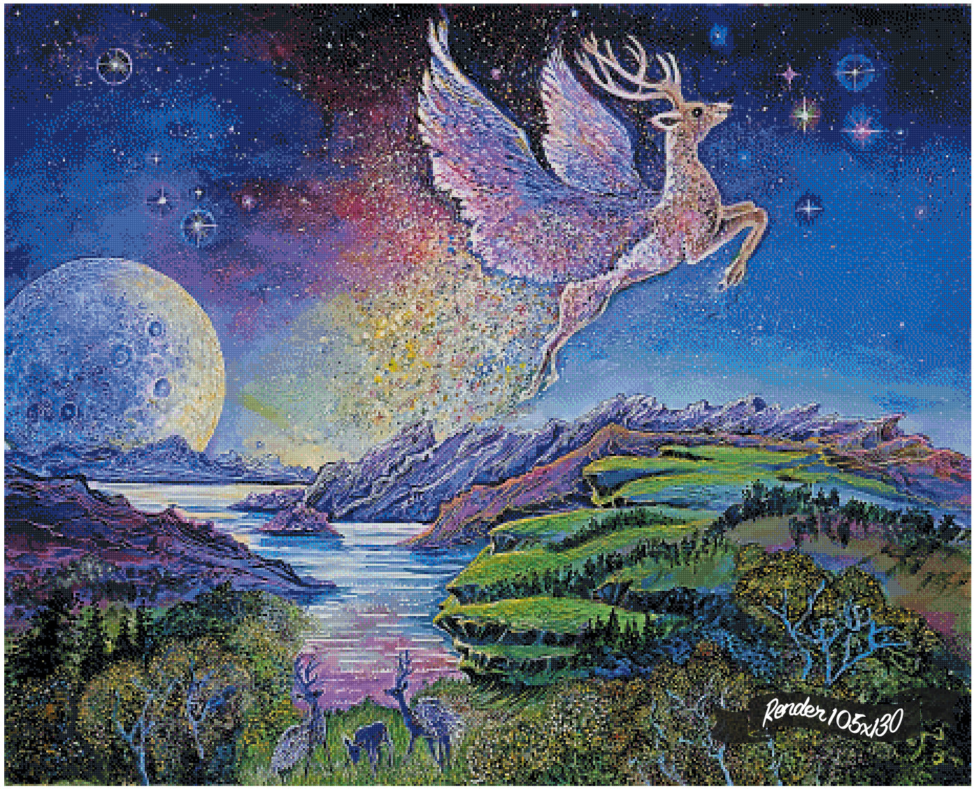 The Flying Stag ©Josephine Wall