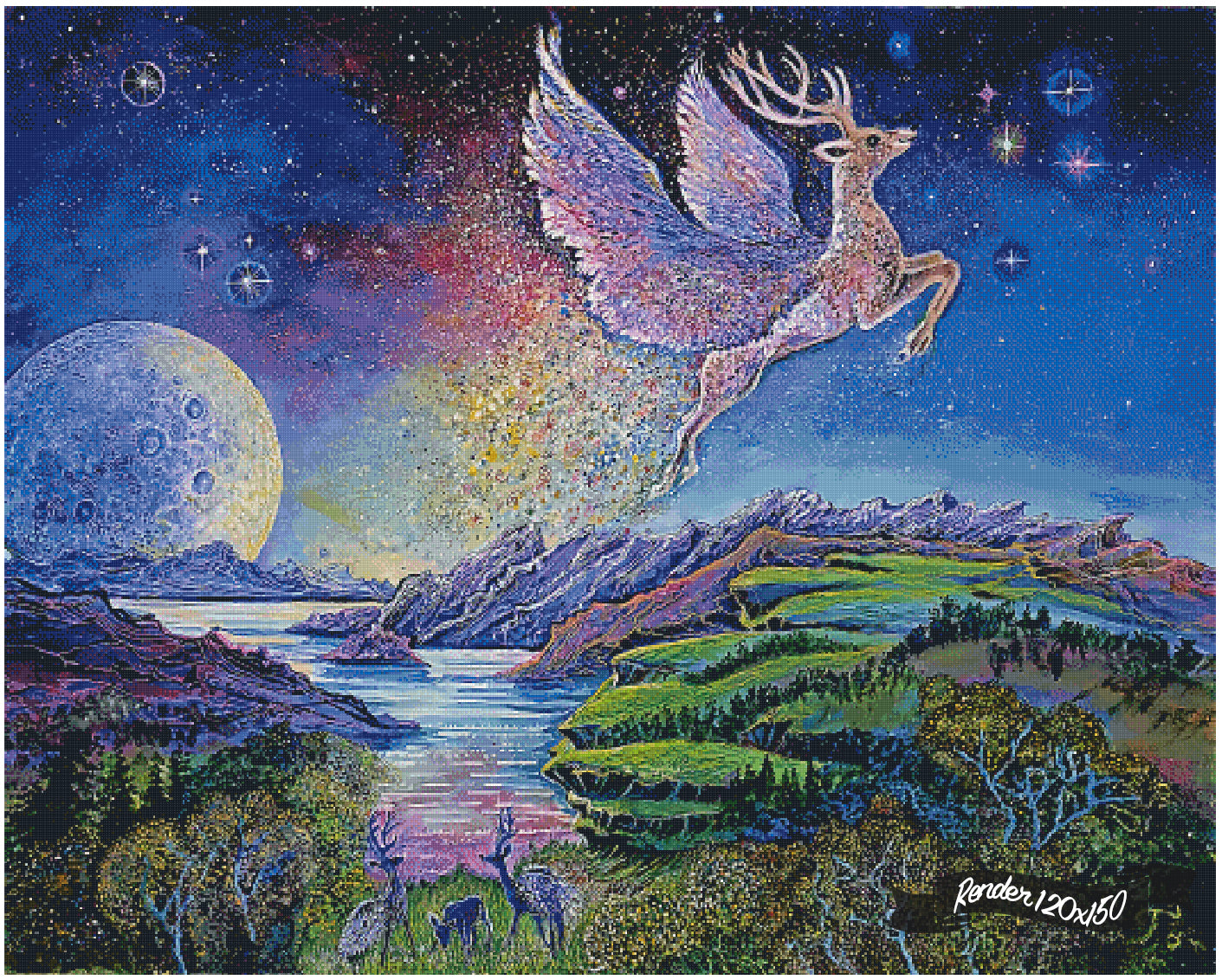 The Flying Stag ©Josephine Wall