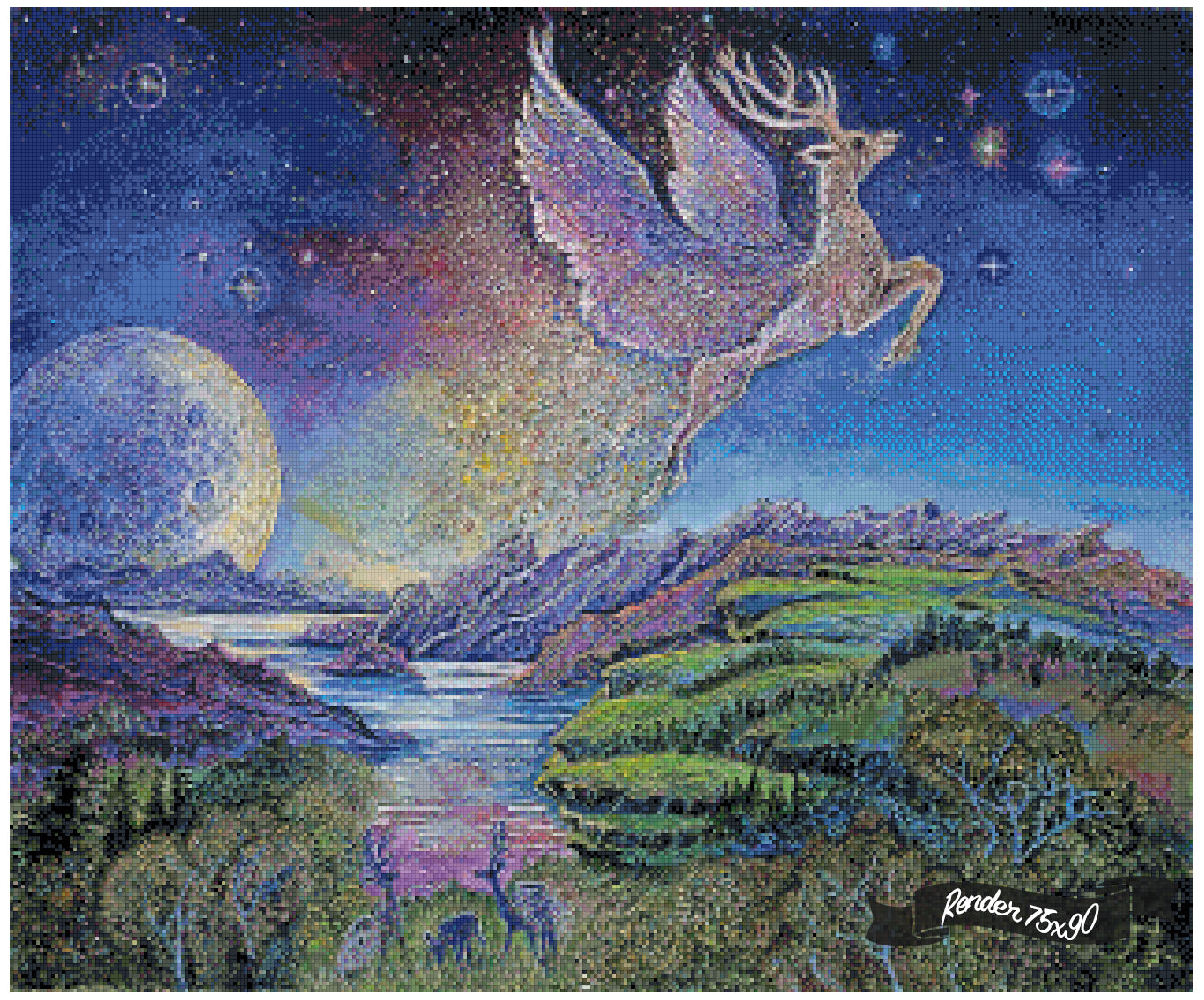 The Flying Stag ©Josephine Wall