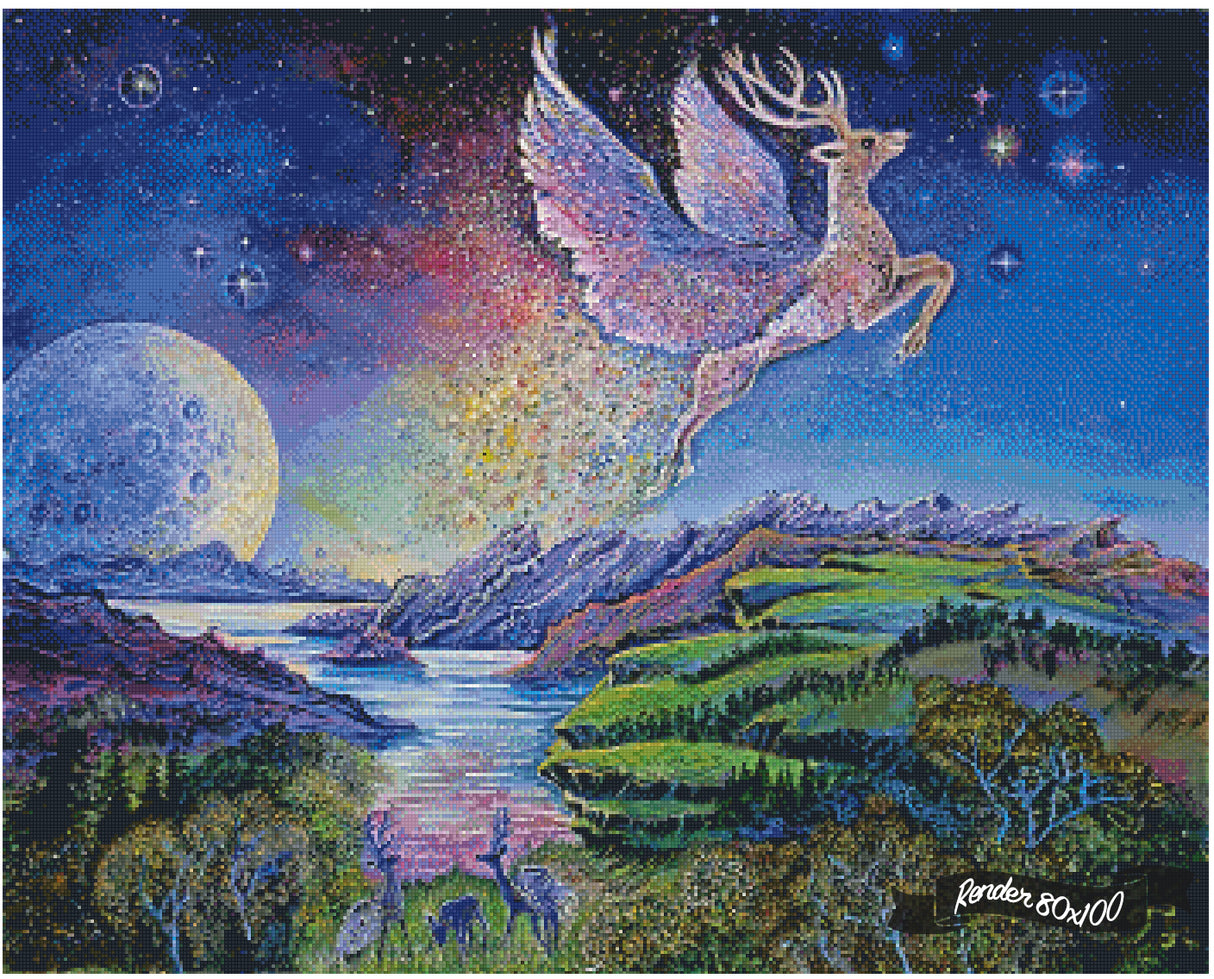 The Flying Stag ©Josephine Wall