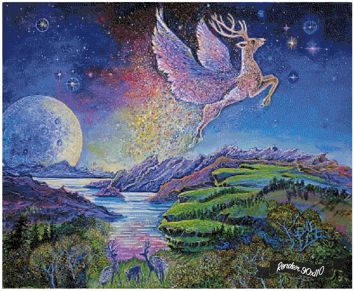 The Flying Stag ©Josephine Wall