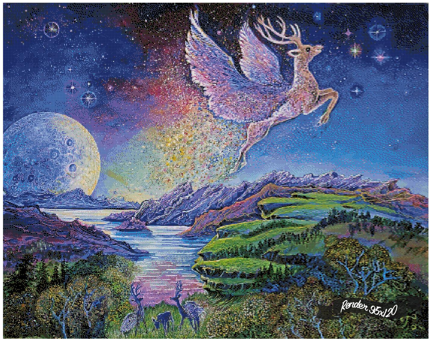 The Flying Stag ©Josephine Wall