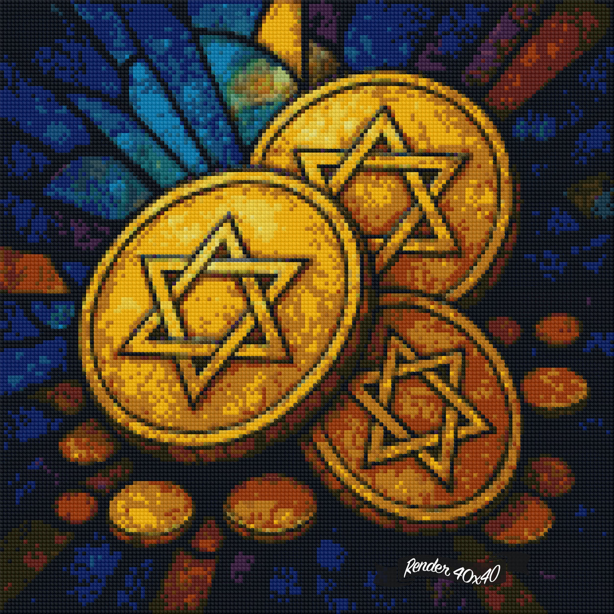 The Giving Of Gelt ©The One With The Diamond Art