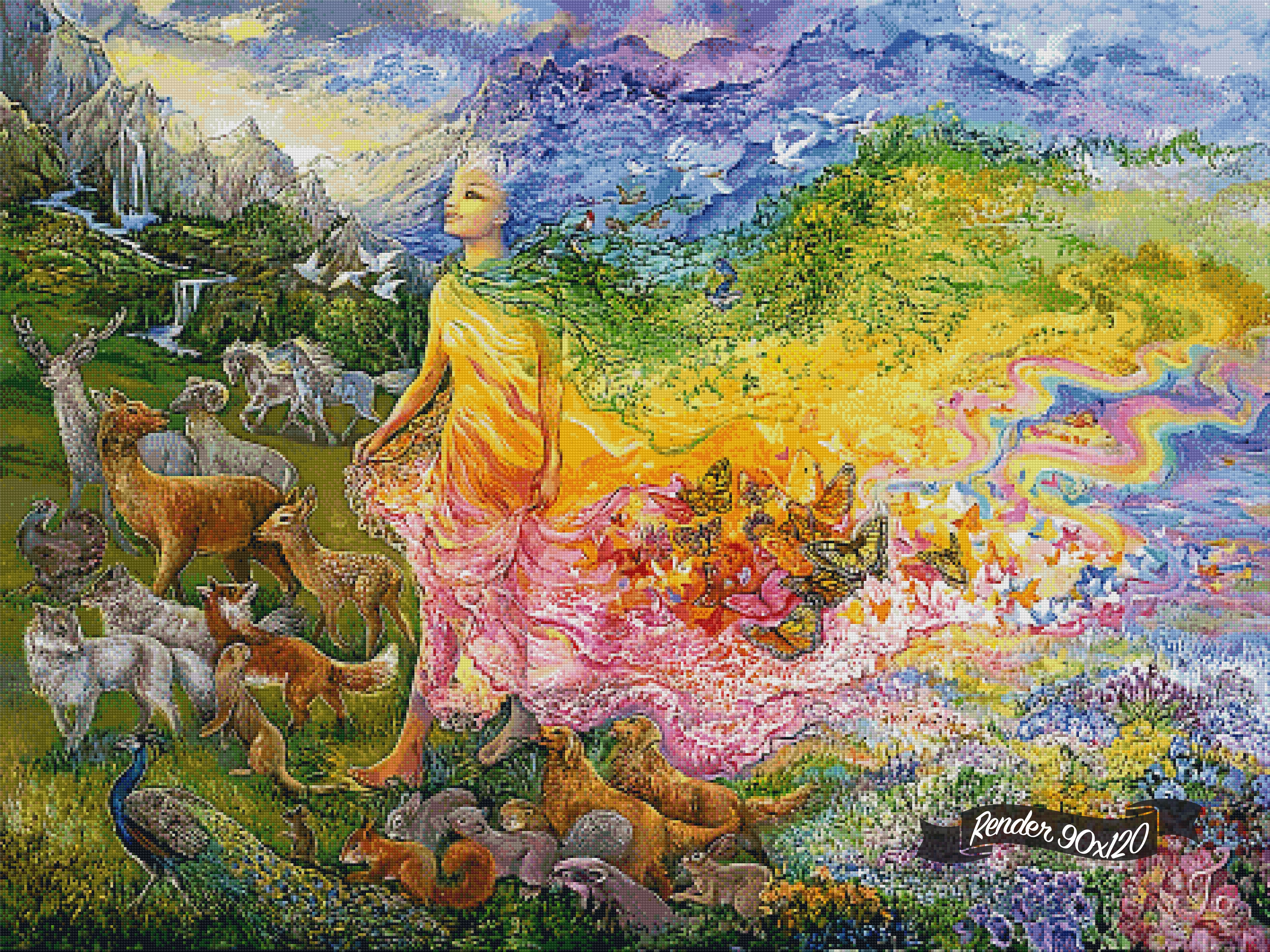 The Gladness Of Gaia ©Josephine Wall – The One With The Diamond Art
