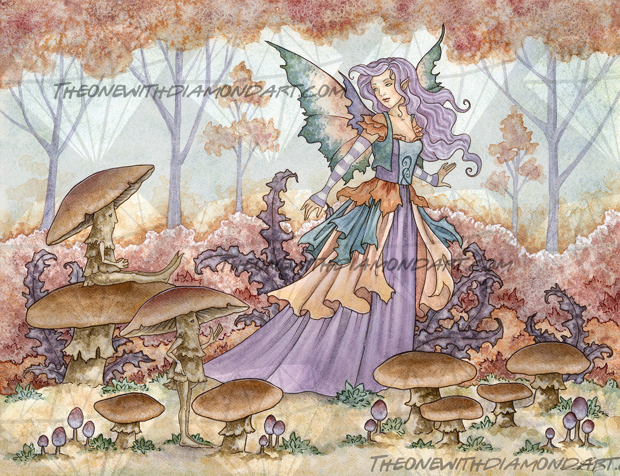 *Hand-Rendered* The Mushroom Folk ©Amy Brown