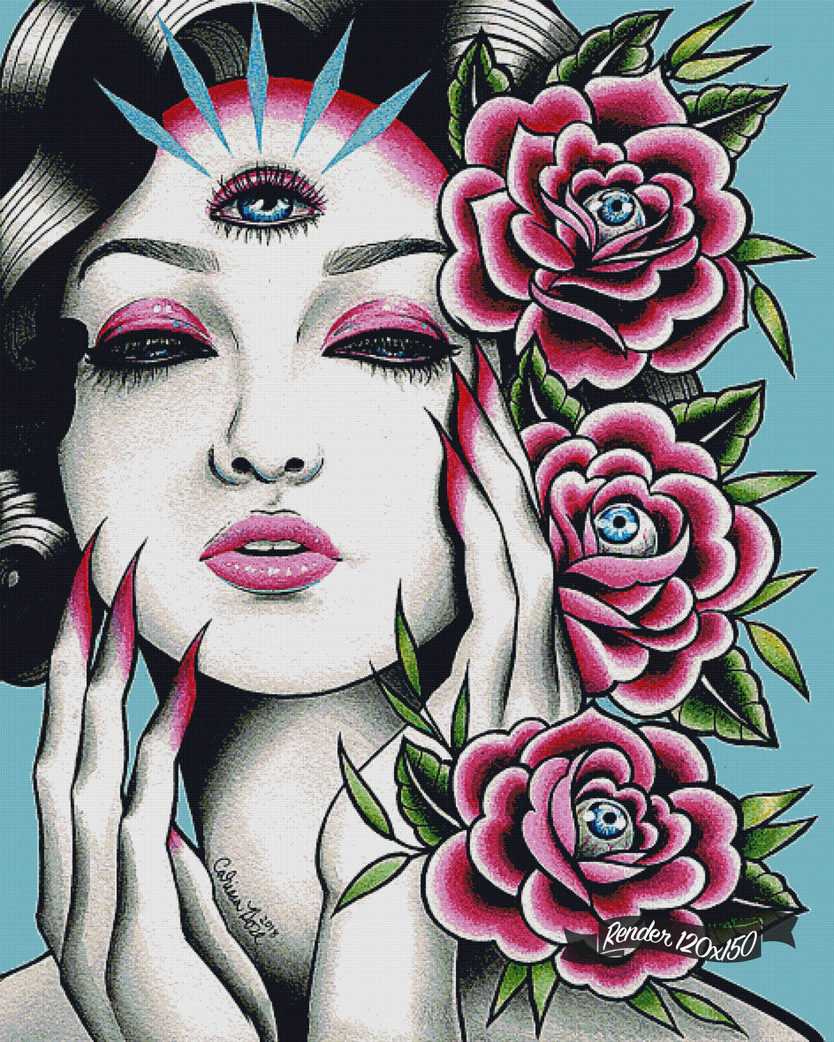 Carnessa Rouse The Seeker ©Carissa Rose – The One With The Diamond Art