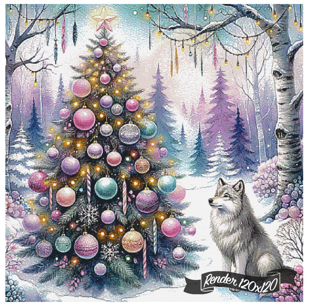 The Wolf And The Tree ©Cocomarshmallow Art