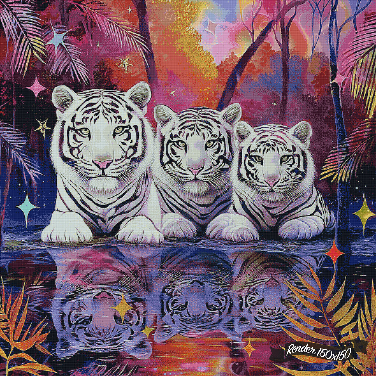 Tiger Twilight ©Cocomarshmallow Art