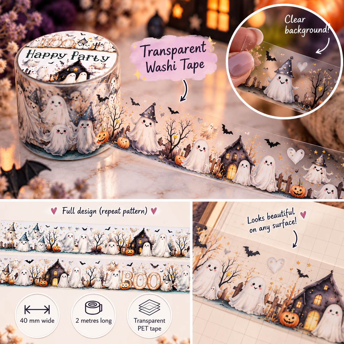 Ghosties Decorative Tape